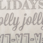 Silver Christmas Collage Table Runner