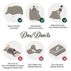 Oversized Mink to Berber Heated Throw