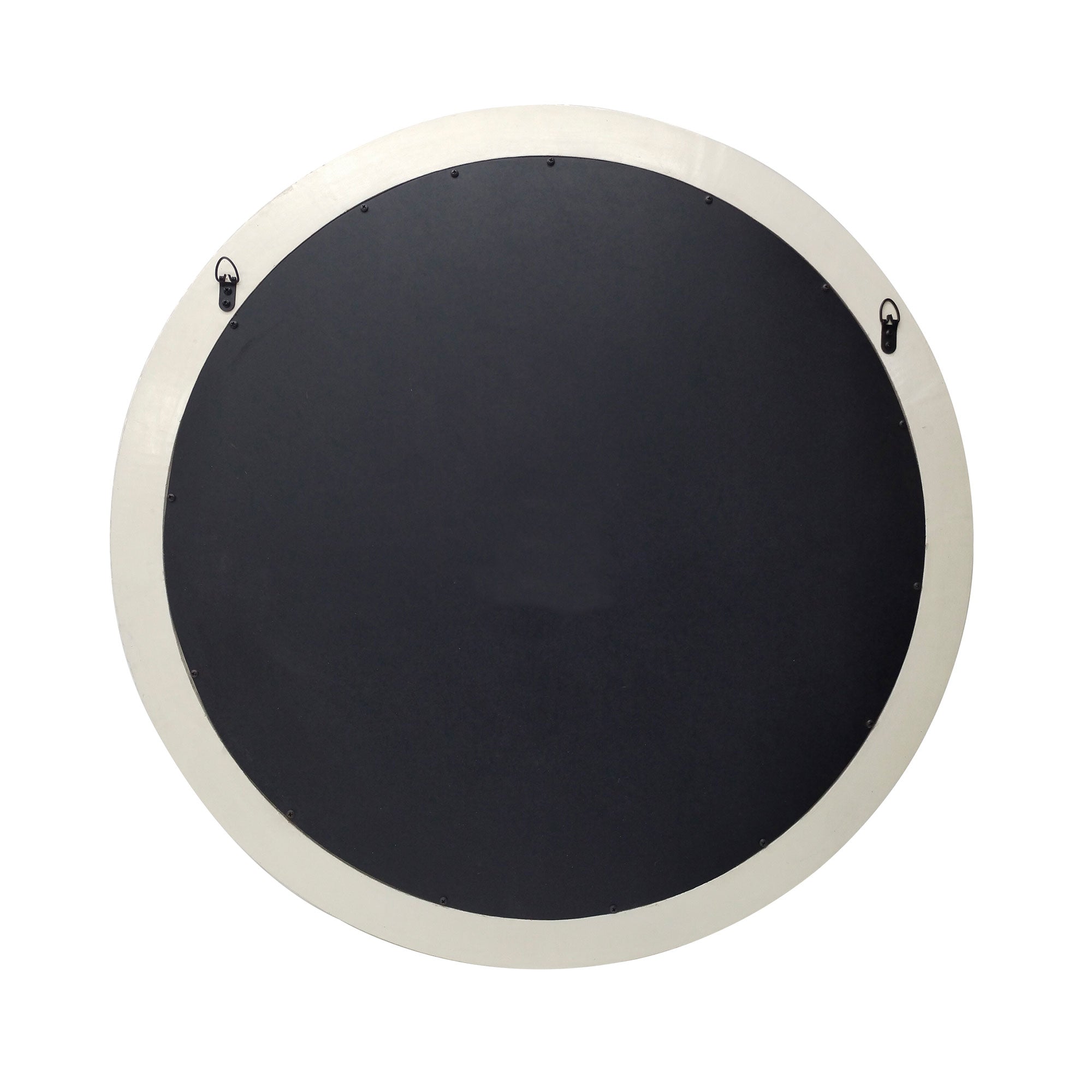 Round 35 Wide Scallop Natural Bone Inaly Mirror