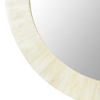 Round 29 Wide Natural Bone Inaly Mirror