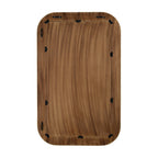 Natural Bone Inlay and Mango Wood Striped Mirror