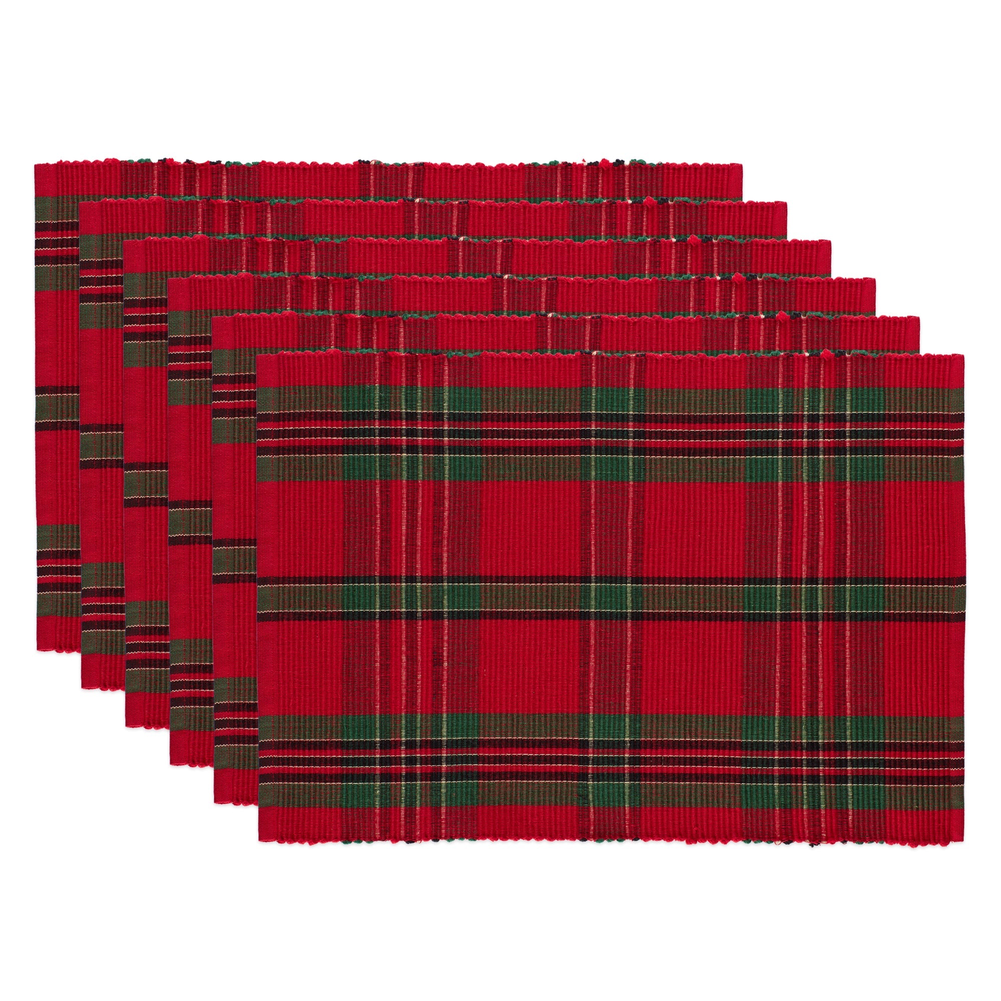 Holiday Plaid Placemat Set/6