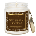 Gingerbread and Spice Soy Candle - Clear Jar - 9 oz Patterned