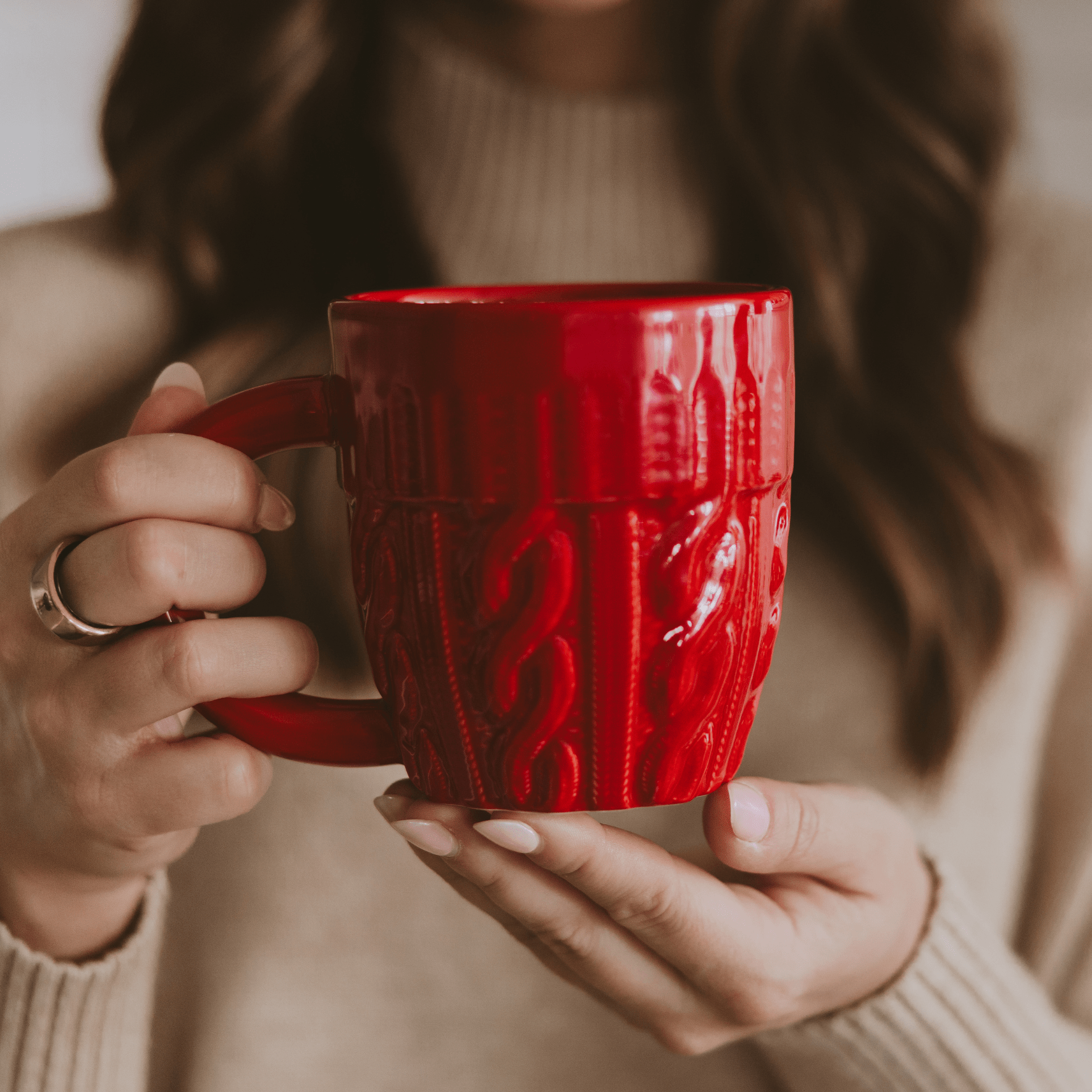 Red Sweater 18oz. Figural Coffee Mug