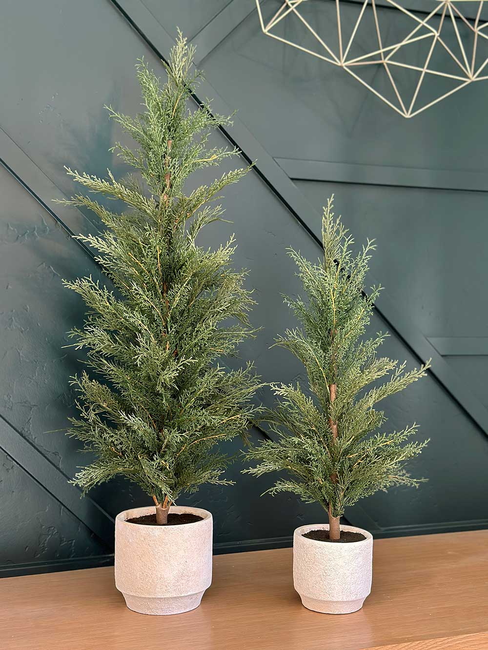 36 Artificial Lifelike Evergreen Cedar Tree in Cream Pot