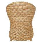 Wide Weave Natural Water Hyacinth Dining Chair