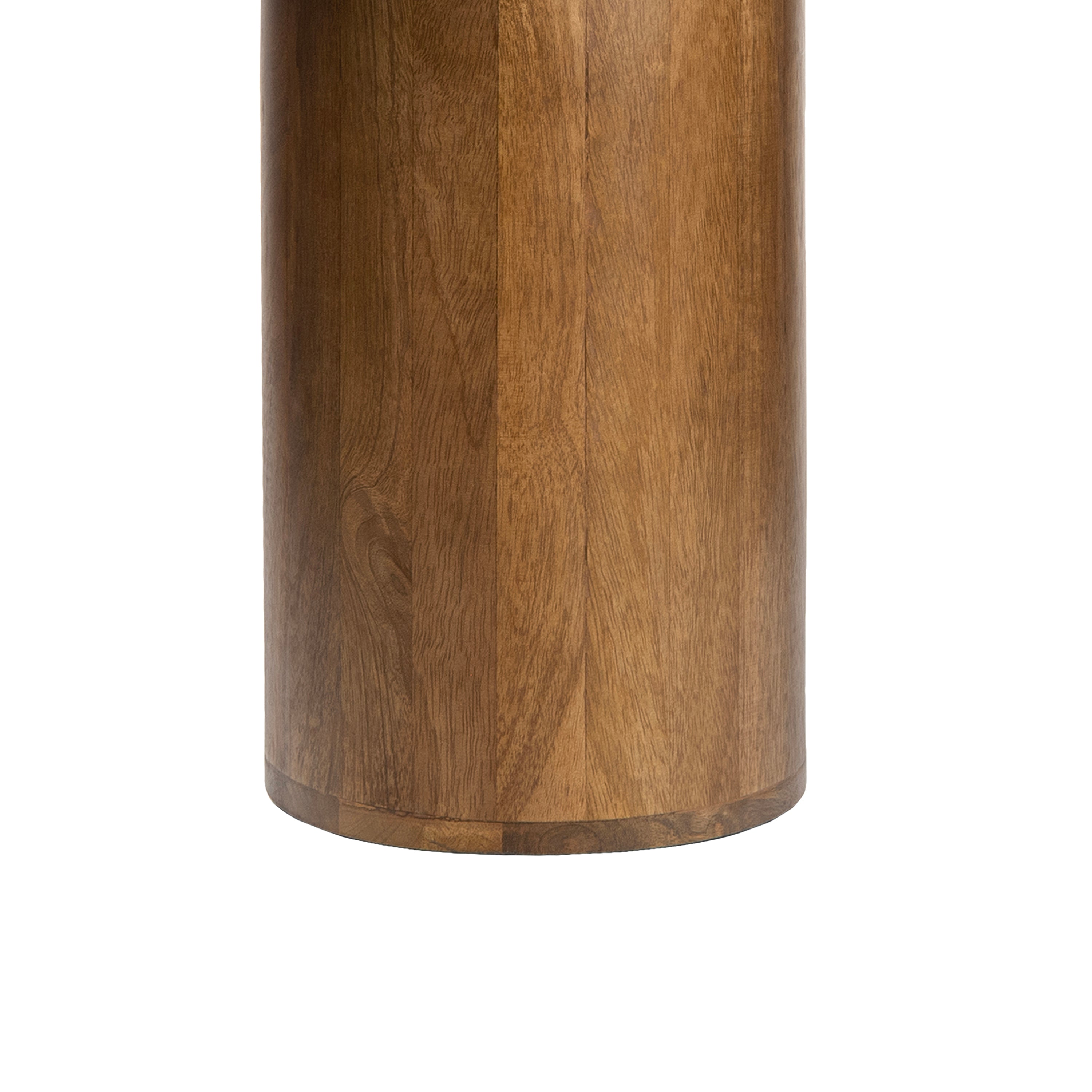 Milos 18 Rustic Minimalist Square Marble/Wood Accent Table