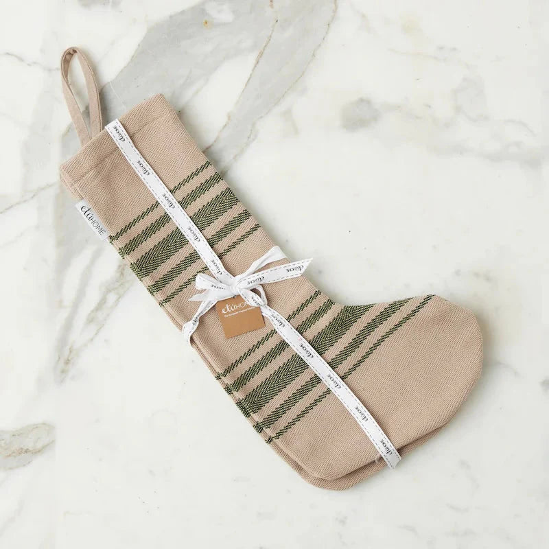 Vintage Stripe Holiday Stocking, Set of 2