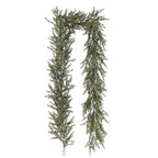 9' Natural-Looking Artificial Pine Garland with Pinecones