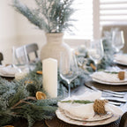 9' Flocked Cedar Garland with Lifelike Frosted Branches