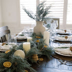 9' Flocked Cedar Garland with Lifelike Frosted Branches