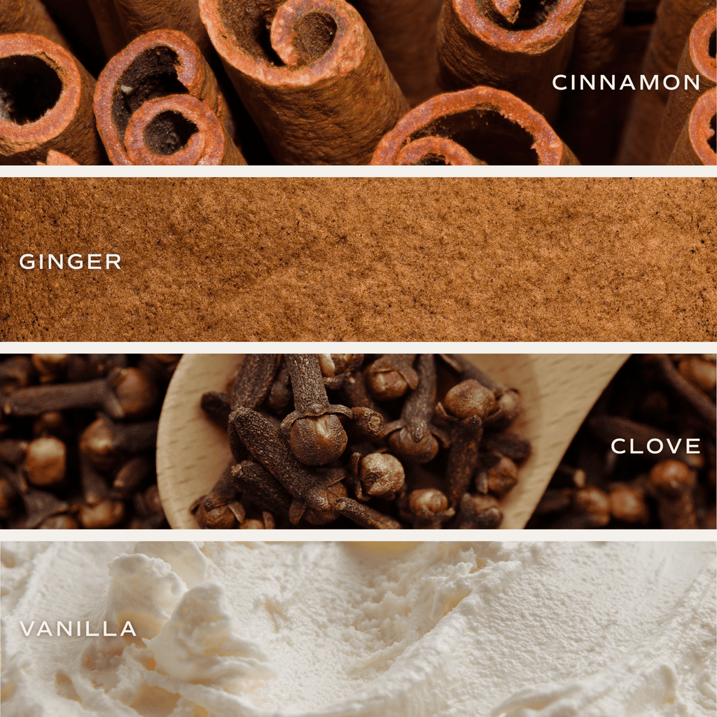 Gingerbread and Spice Soy Candle - Clear Jar - 9 oz Patterned