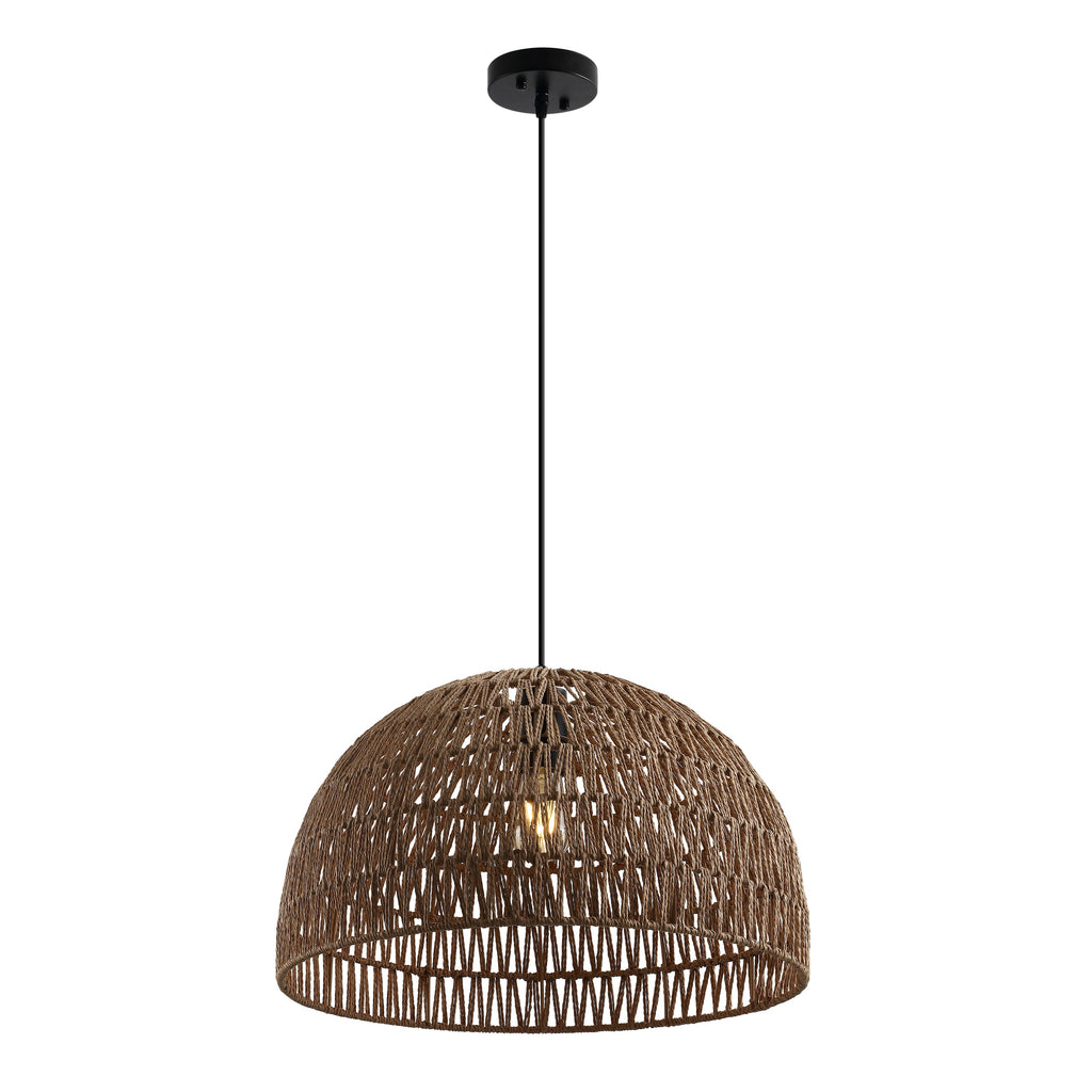 Campana Bohemian Modern Woven Rope/Iron LED Pendant