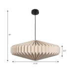 Nolan 21.25 Modern Vintage Honeycomb Shade LED Pendant Light