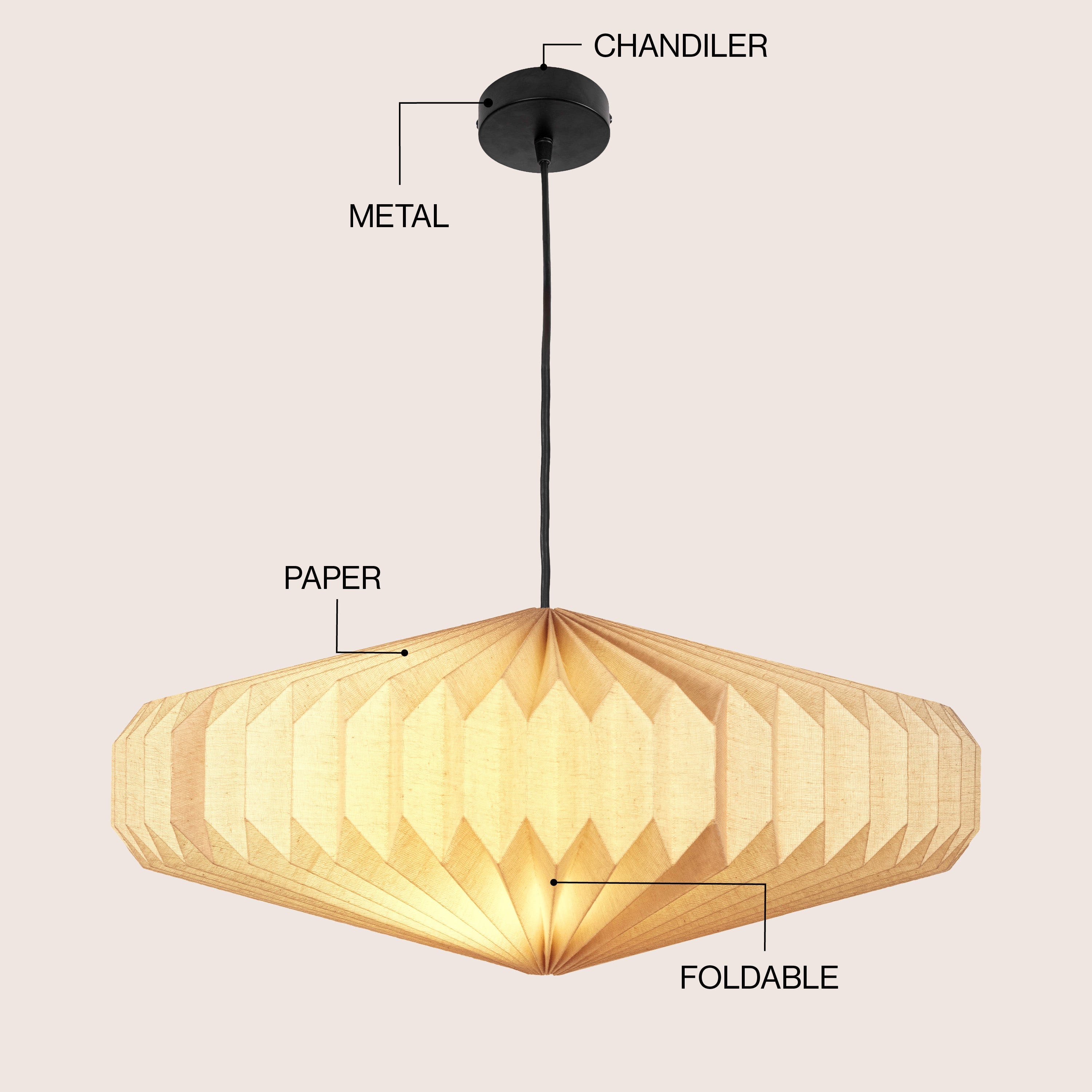 Nolan 21.25 Modern Vintage Honeycomb Shade LED Pendant Light