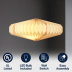 Nolan 21.25 Modern Vintage Honeycomb Shade LED Pendant Light