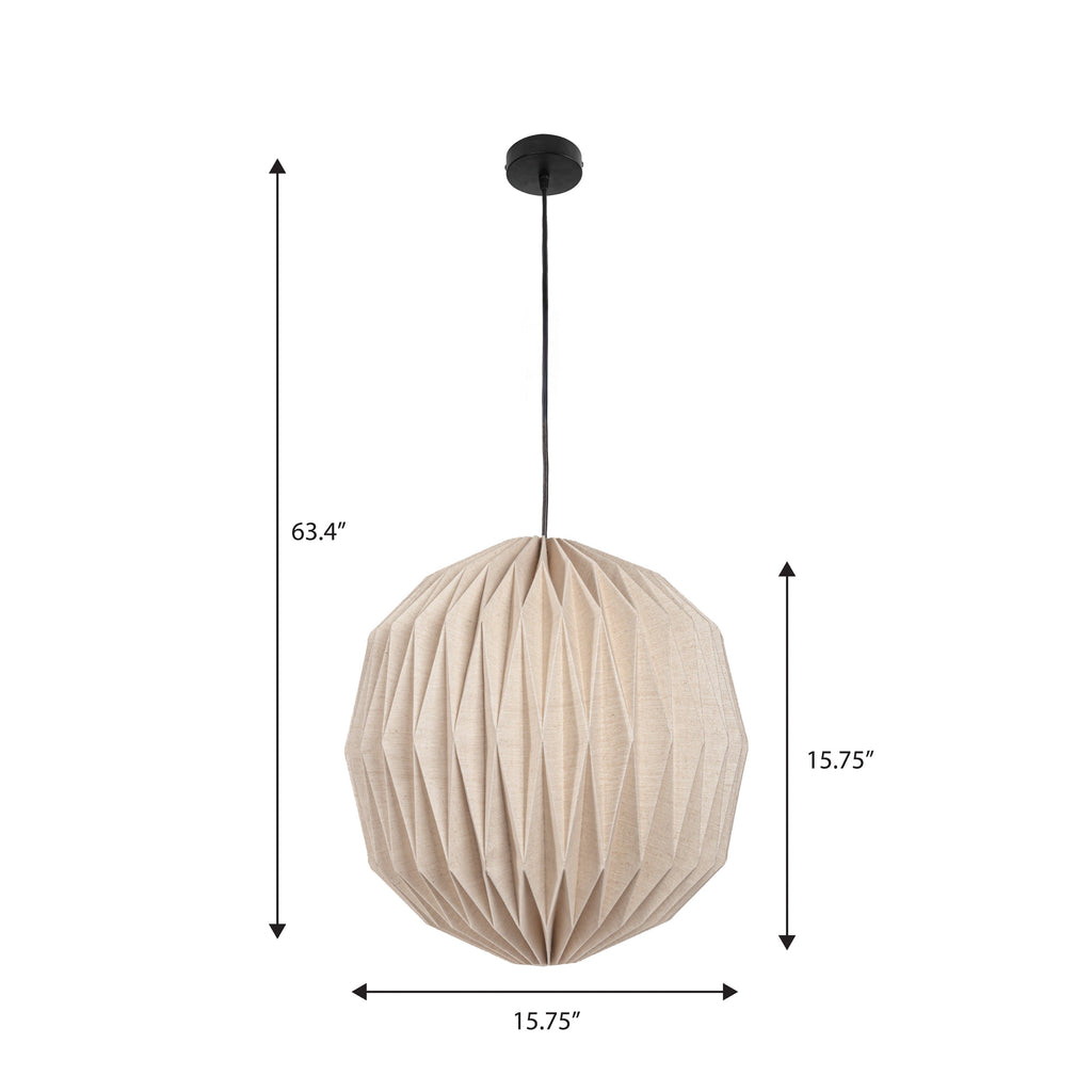 Vaughn 15.75 Modern Vintage Orb Honeycomb Shade LED Pendant Light