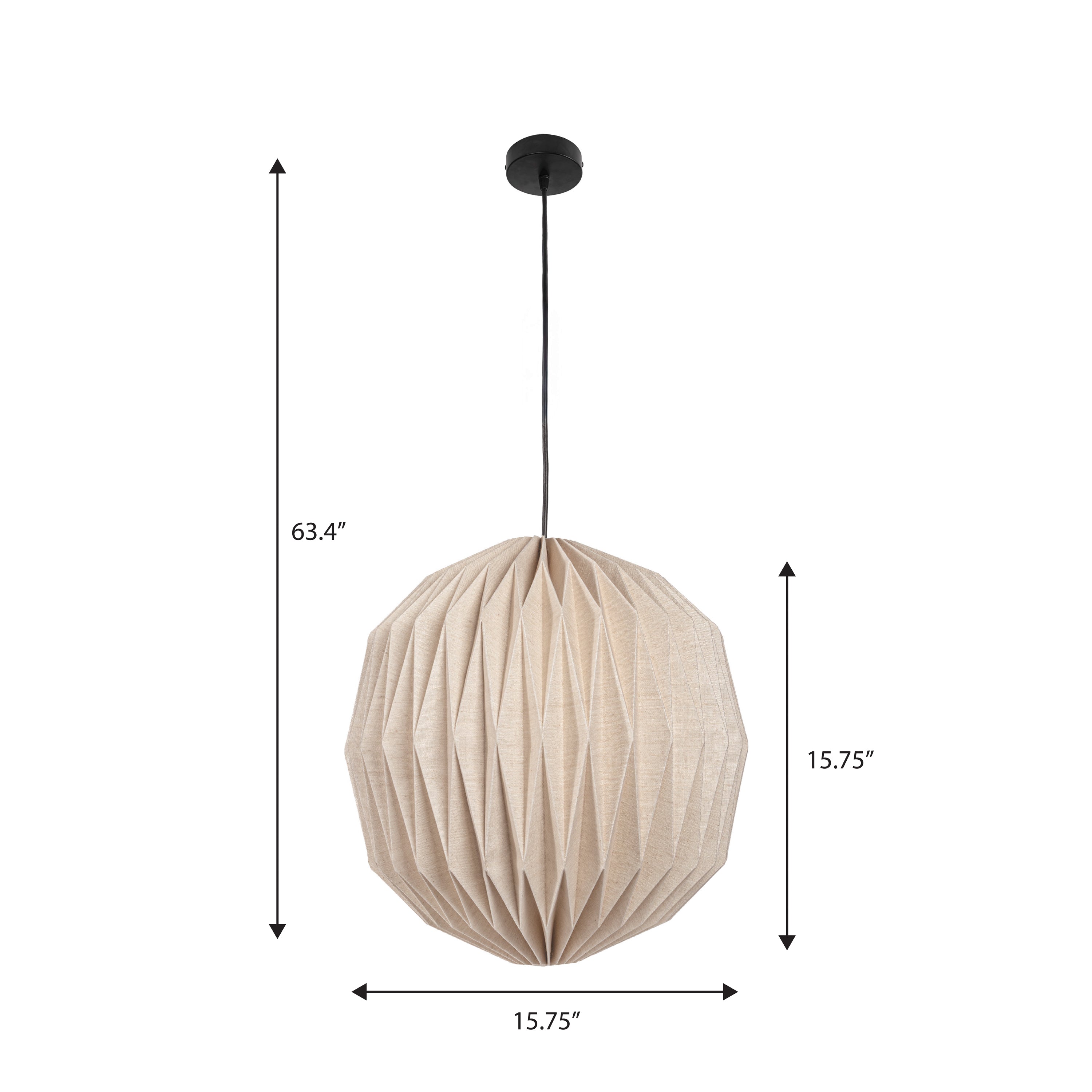 Vaughn 15.75 Modern Vintage Orb Honeycomb Shade LED Pendant Light