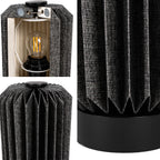 Banks Modern Minimalist Paper Pleated Column Accent LED Table Lamp