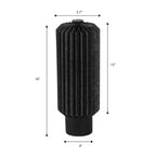 Banks Modern Minimalist Paper Pleated Column Accent LED Table Lamp