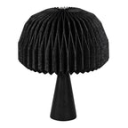 Sylvie 16 Modern Minimalist Paper Pleated Shade Mushroom Accent LED Table Lamp