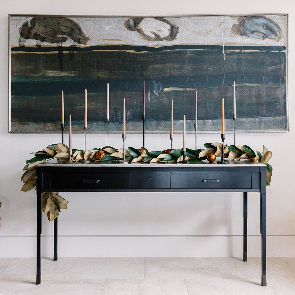 9' Lifelike Faux Green Magnolia Leaf Garland