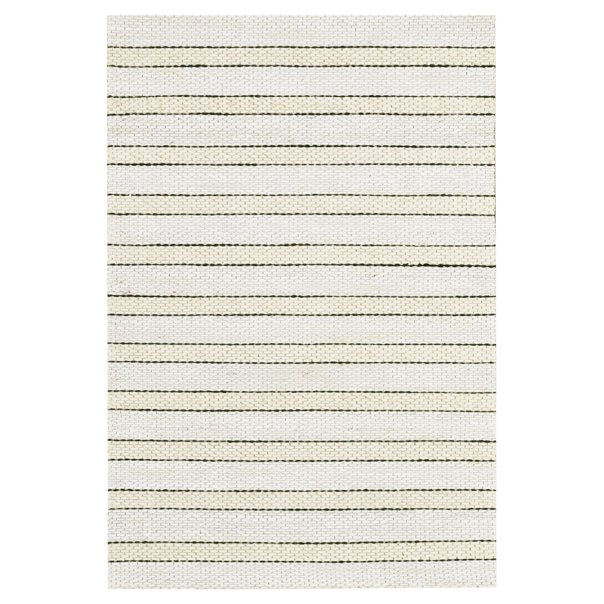 Jaya Luxe Textured Stripe Ivory Rug