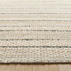 Jaya Luxe Textured Stripe Ivory Rug