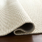 Jaya Luxe Textured Channel Ivory Rug