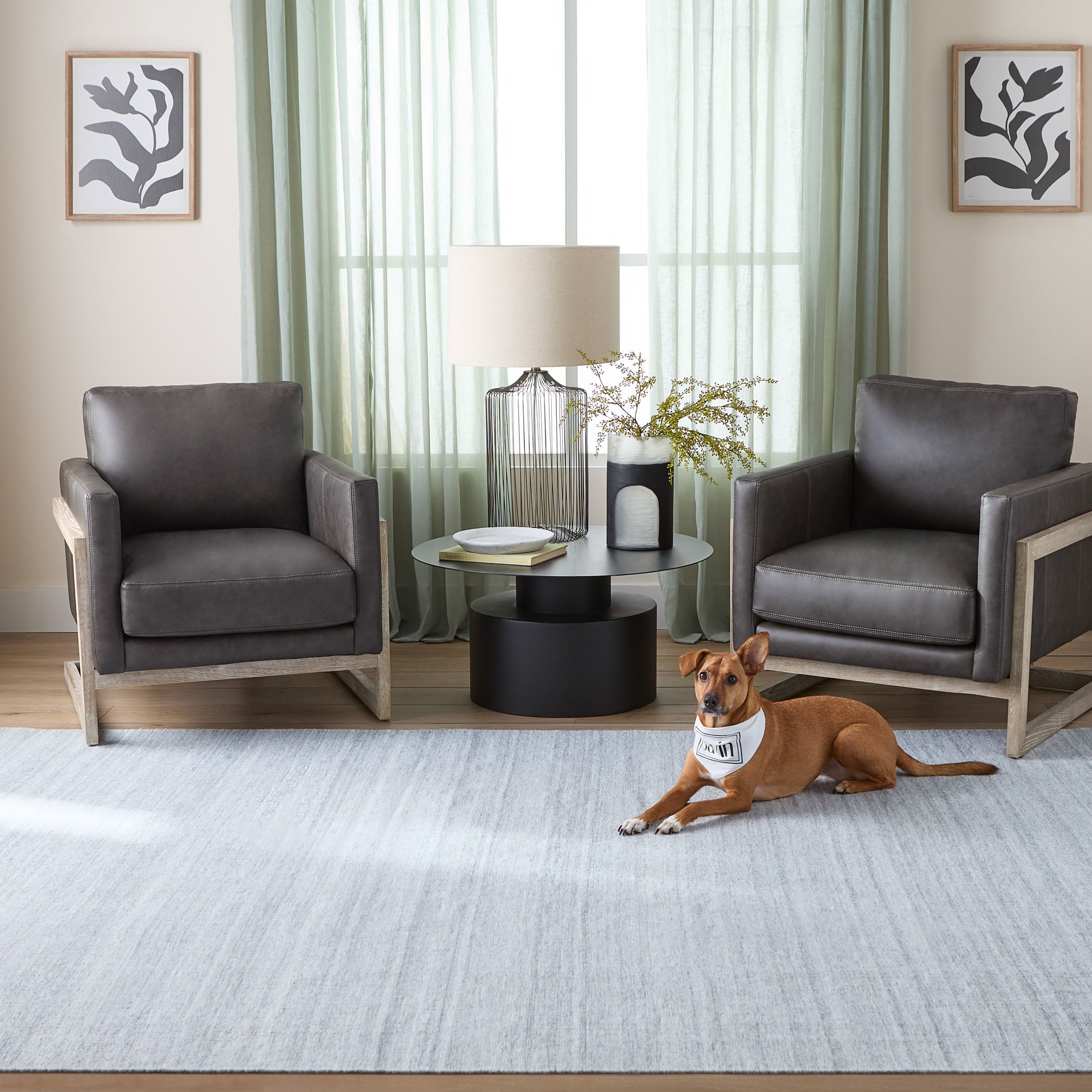 Kiran Reversible Heathered Stipe Rug