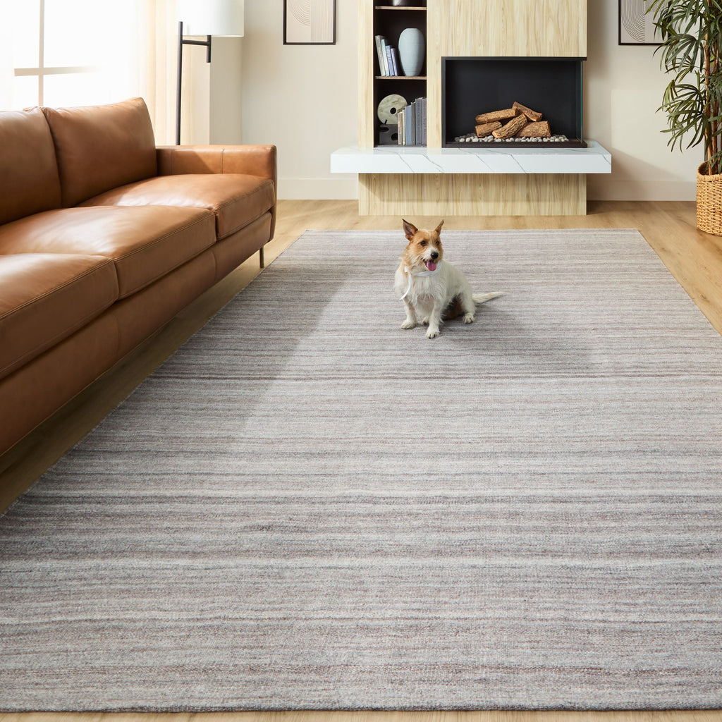 Kiran Reversible Heathered Stipe Rug