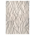 Myra Abstract Black Ivory Rug