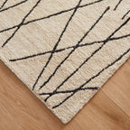 Myra Abstract Black Ivory Rug