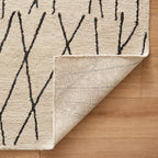 Myra Abstract Black Ivory Rug