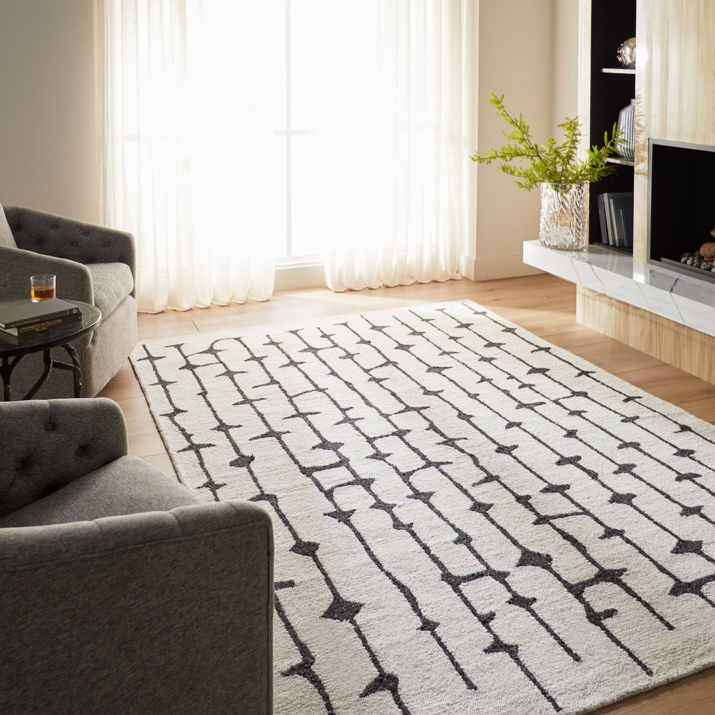 Contemporary Luxe Black Rug