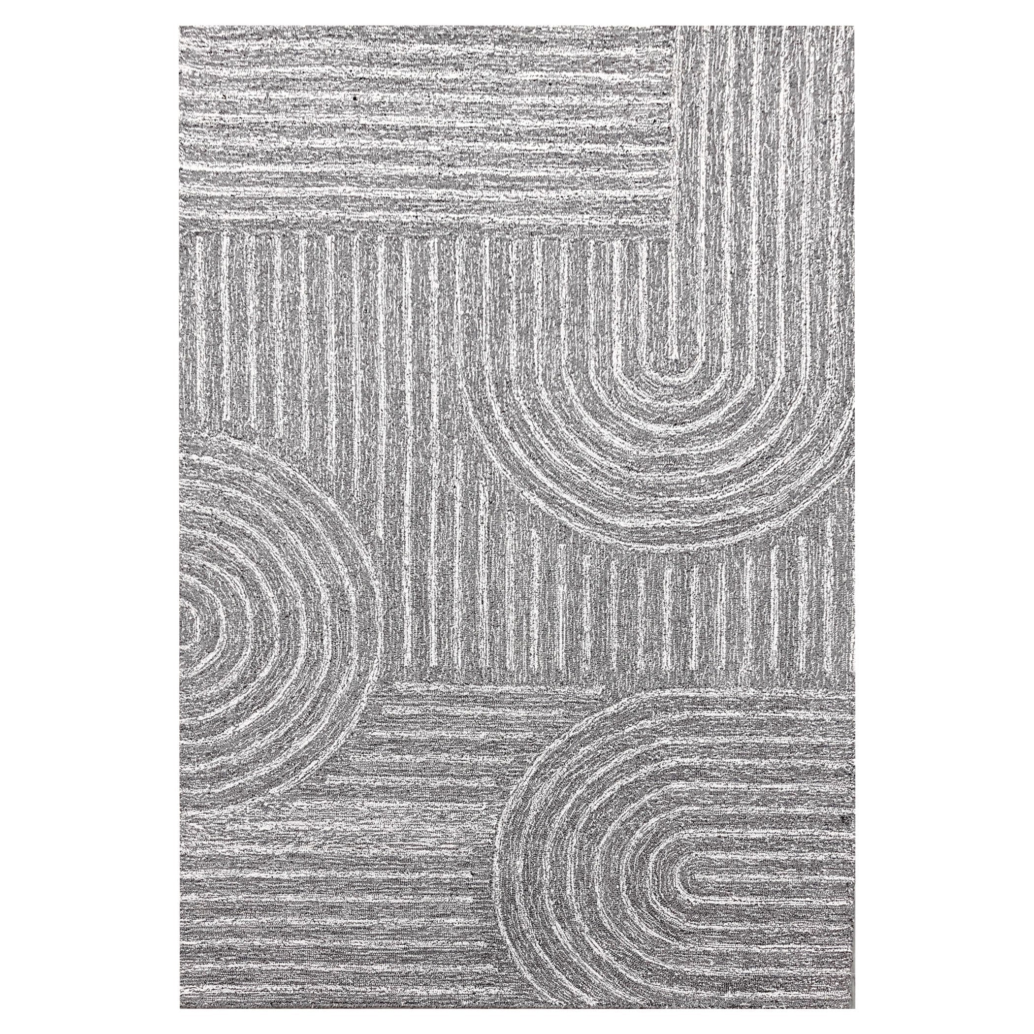 Kali Arched Stripe Blue Rug