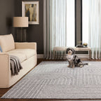 Kali Arched Stripe Blue Rug