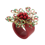 Sparkling Spectacle Beaded Napkin Ring, Set of 4