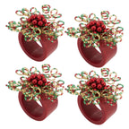 Sparkling Spectacle Beaded Napkin Ring, Set of 4