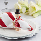 Frosty Smiles Snowman Napkin Ring, Set of 4