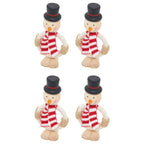 Frosty Smiles Snowman Napkin Ring, Set of 4