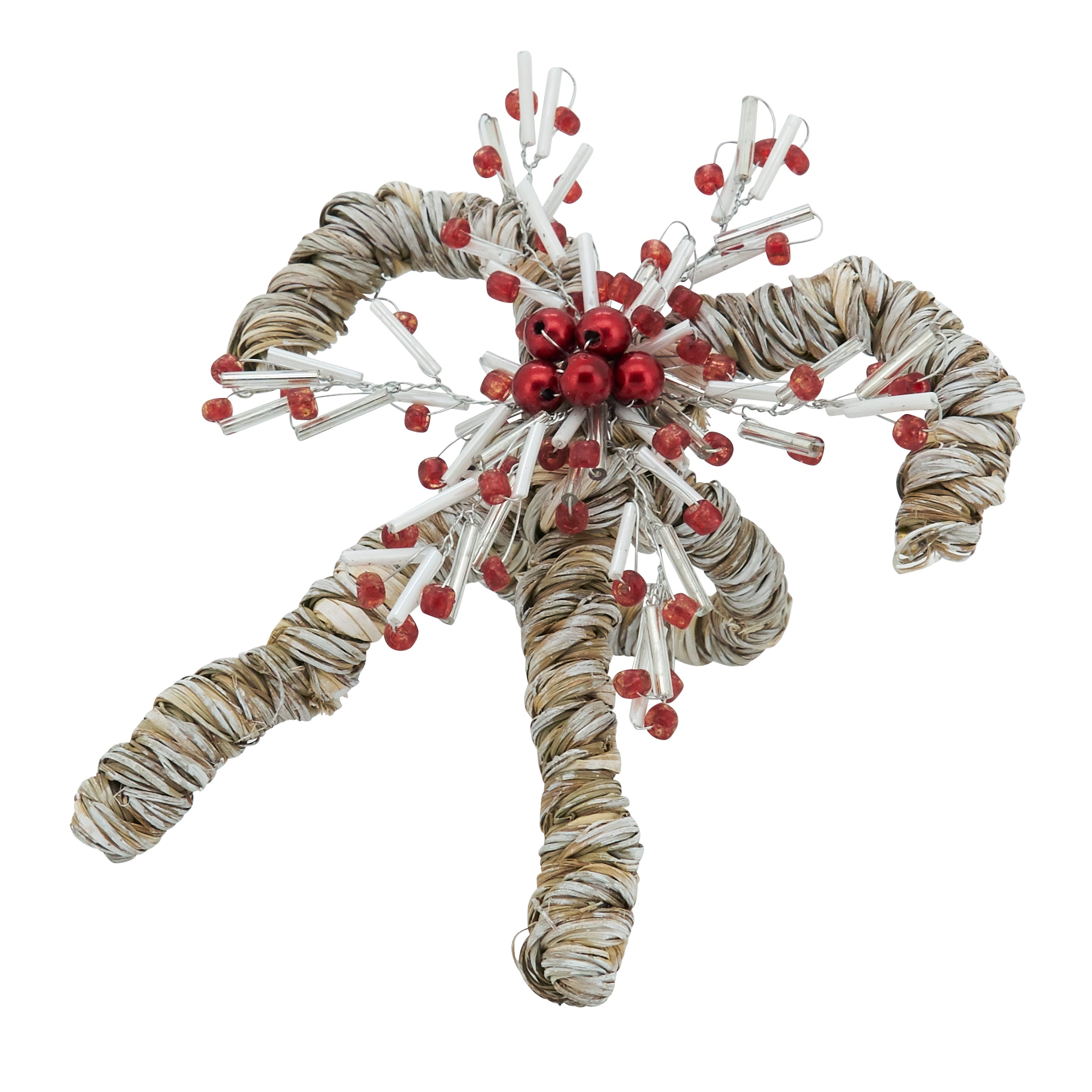 Holiday Sparkle Candy Cane Napkin Ring, Set of 4