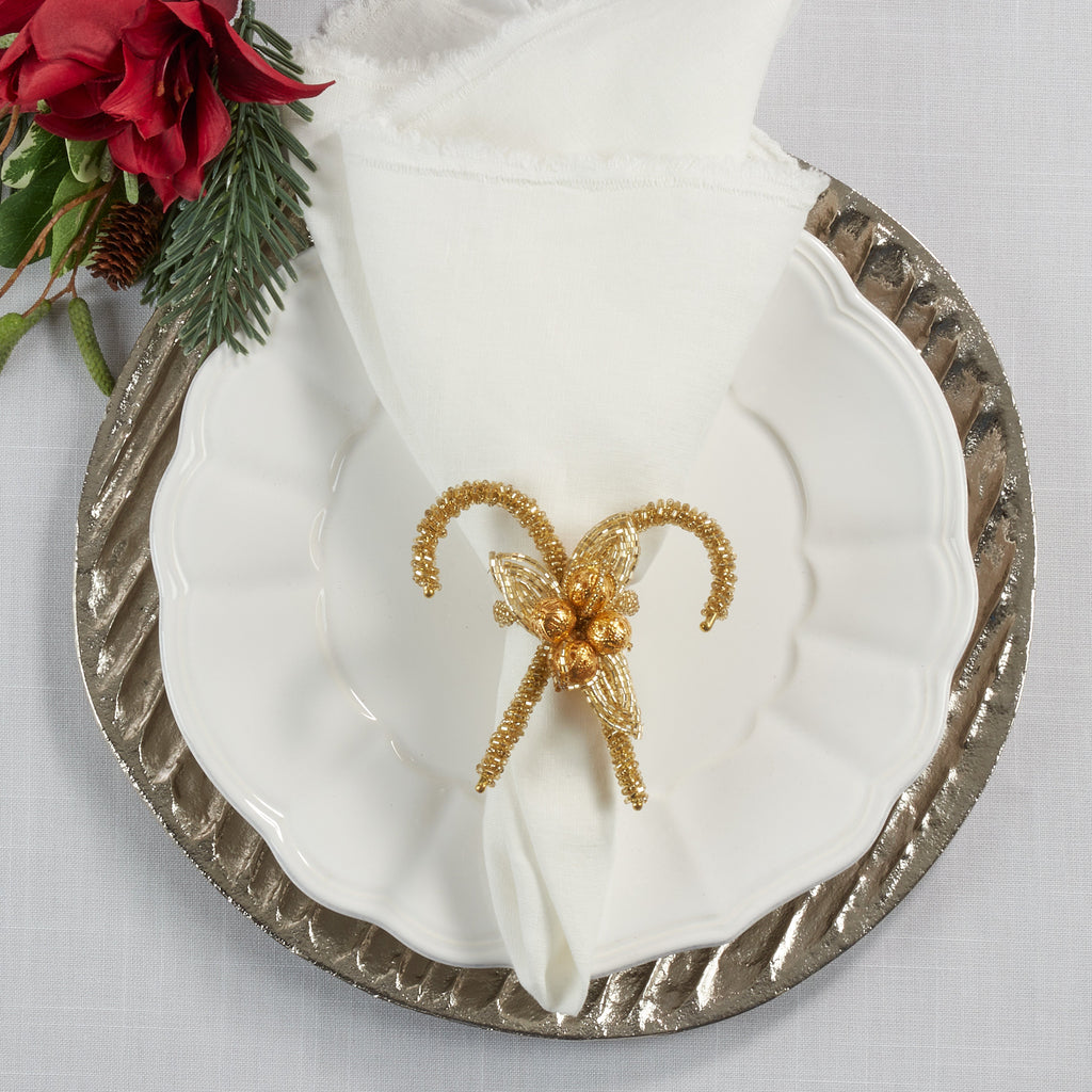 Candy Cane Napkin Ring, Set of 4