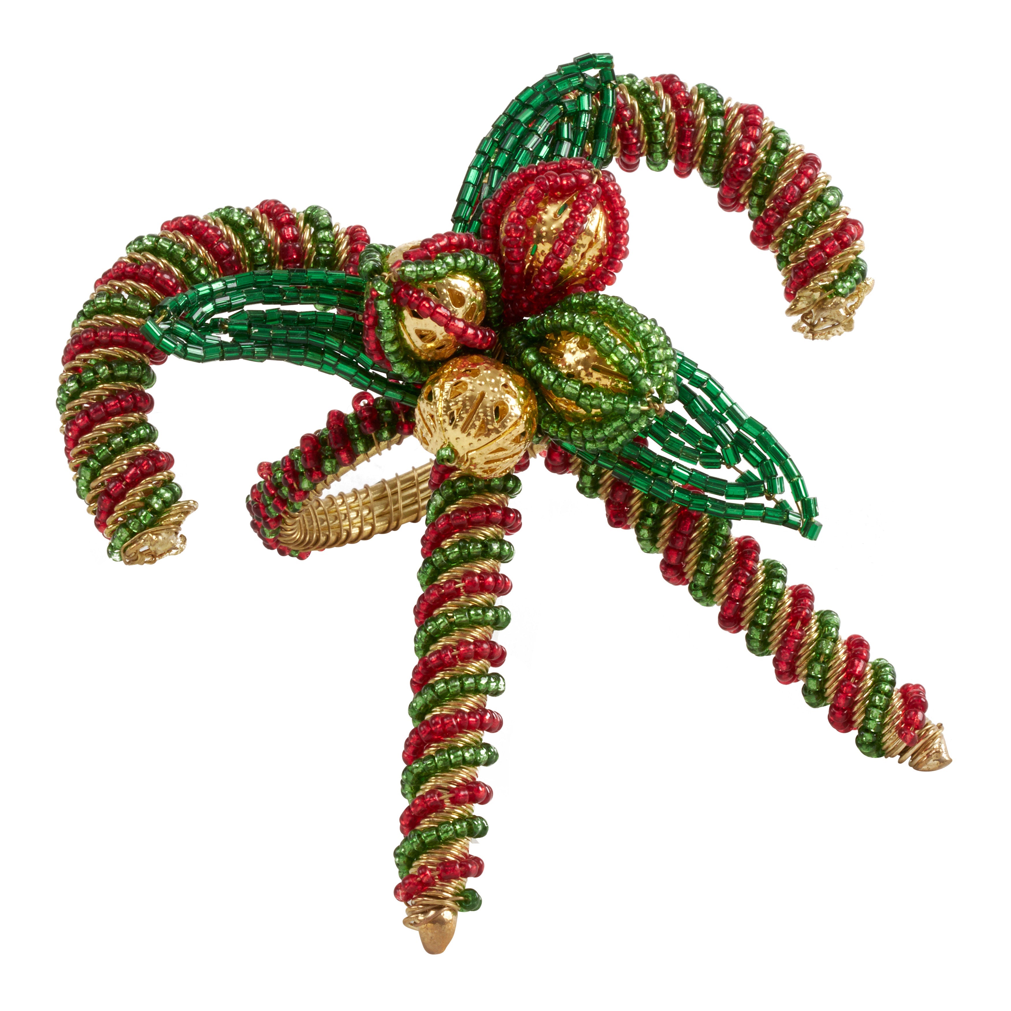 Candy Cane Napkin Ring, Set of 4