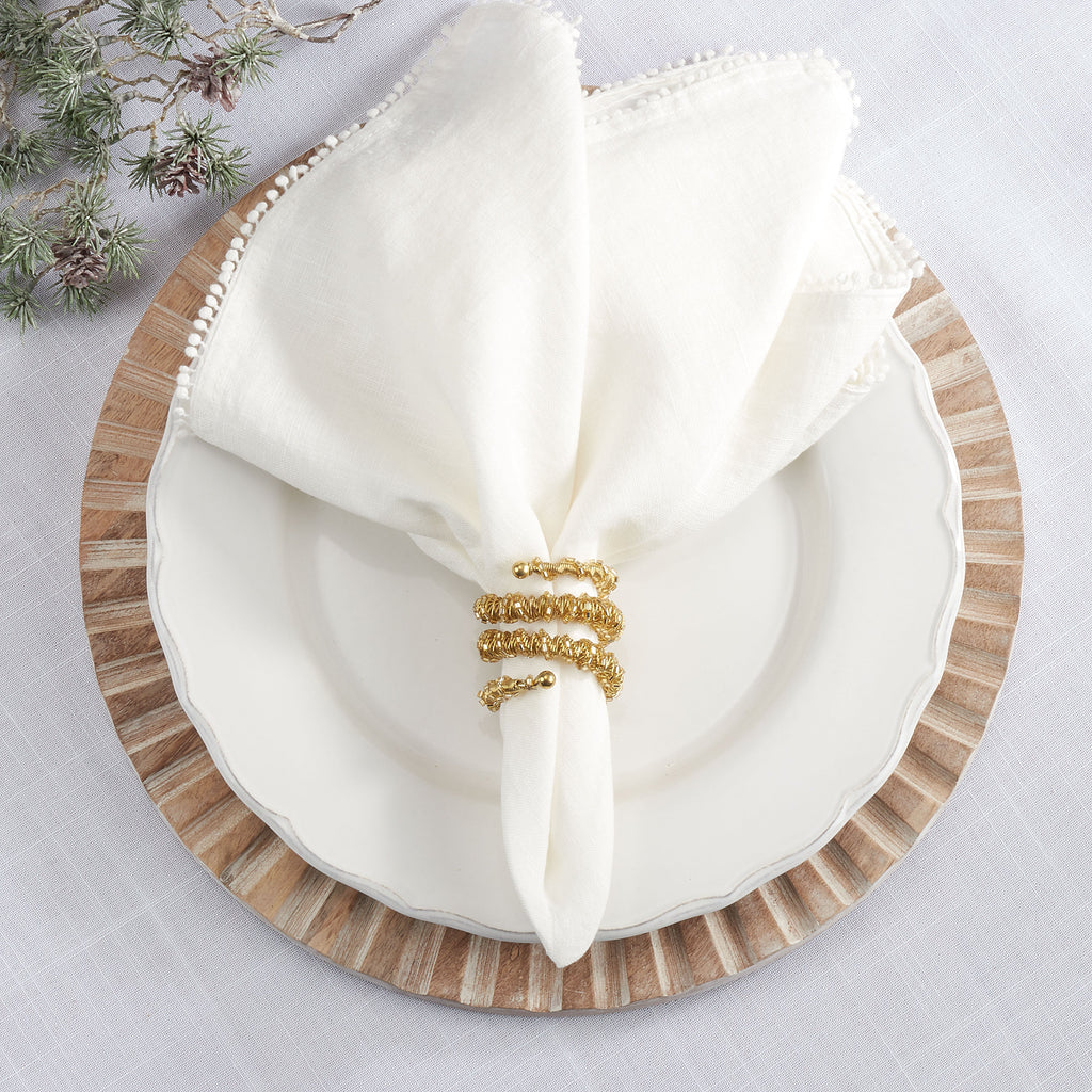Spiral Napkin Ring, Set of 4