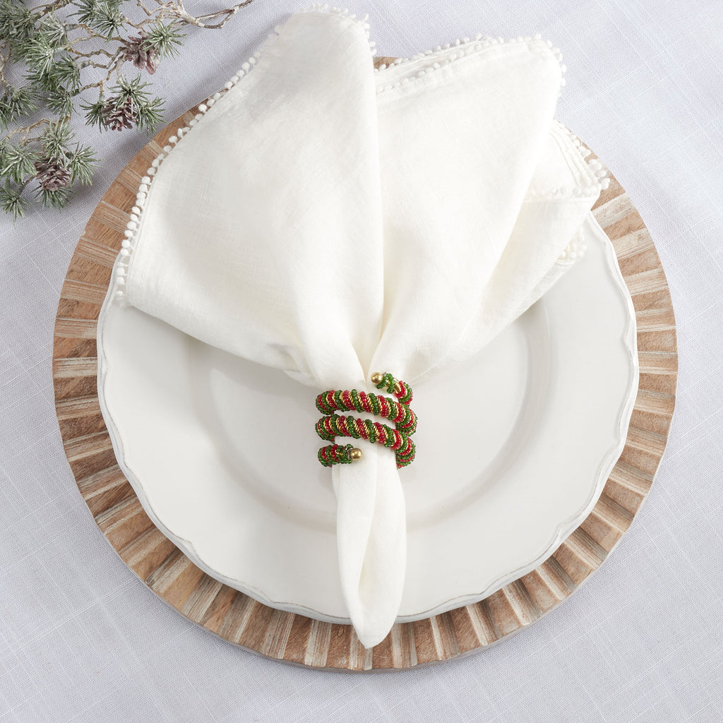 Spiral Napkin Ring, Set of 4