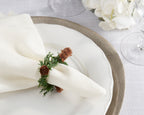 Pine Cone Napkin Ring, Set of 4