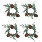 Pine Cone Napkin Ring, Set of 4