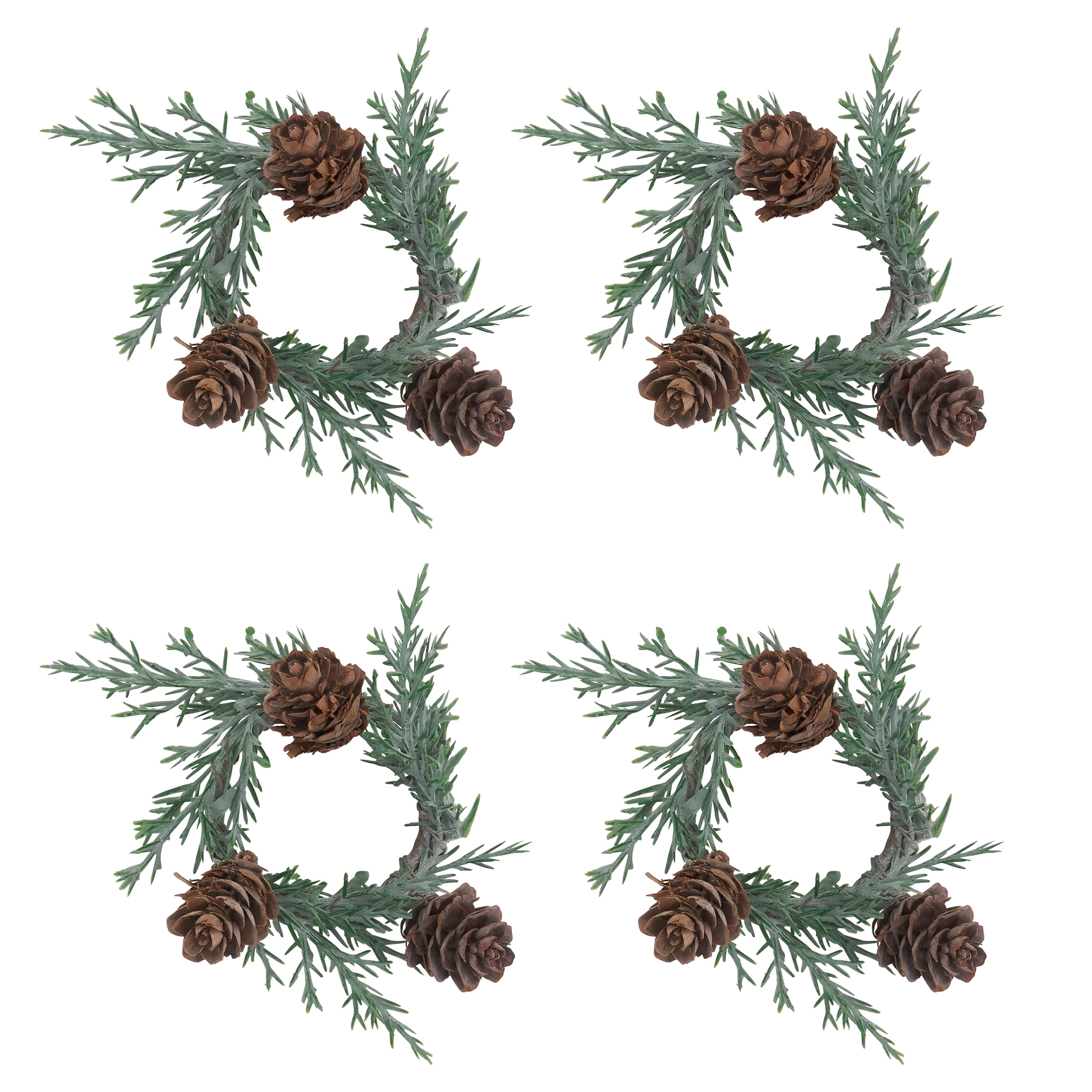 Pine Cone Napkin Ring, Set of 4