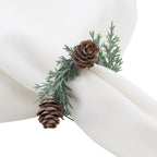 Pine Cone Napkin Ring, Set of 4
